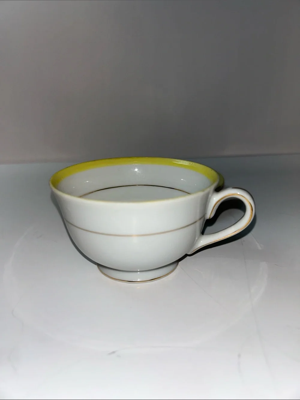 Hand Painted Floral Print Teacup and Saucer Marked Japan Cottage core Style